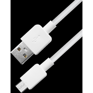 Кабель USB 2.0 A - micro USB 5pin (m-m), 1м, Pro CC-mUSB2-AMBM-1MW белый, пакет Cablexpert